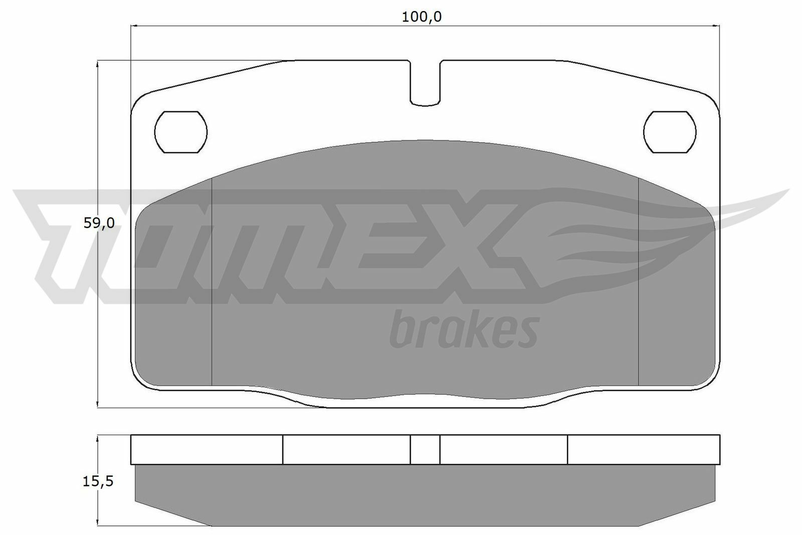 Sada brzdových platničiek kotúčovej brzdy TOMEX Brakes